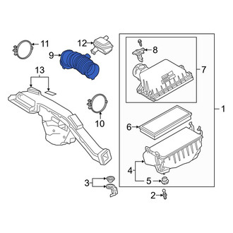 Toyota OE - Front Engine Air Intake Hose