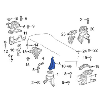 Toyota OE - Front Engine Mount Bracket