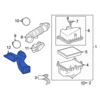 Toyota OE - Front Engine Air Intake Hose
