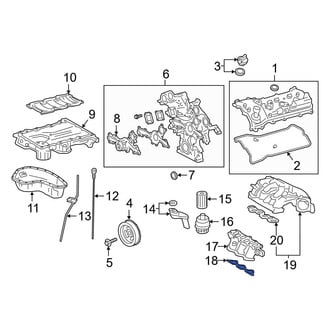 Toyota OE - Lower Engine Intake Manifold Gasket