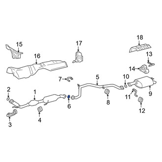 Toyota OE - Rear Exhaust Muffler Gasket