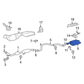 Toyota OE - Exhaust Muffler