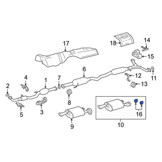 Toyota OE - Exhaust Tail Pipe Tip