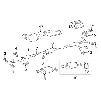 Toyota OE - Exhaust System - Exhaust Components