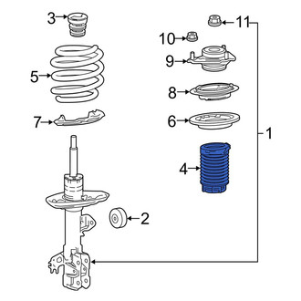 Toyota OE - Front Suspension Strut Bellows