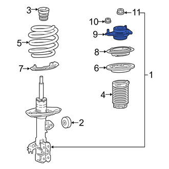 Toyota OE - Front Suspension Strut Mount