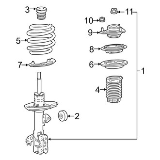 Toyota OE - Front Suspension - Struts & Components