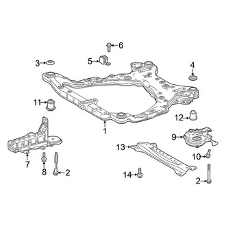 Toyota OE - Front Suspension - Suspension Mounting