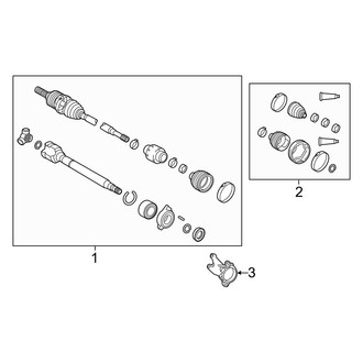 Toyota OE - Front Suspension - Drive Axles