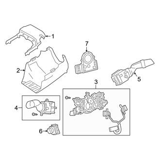 Toyota OE - Steering Column - Shroud, Switches & Levers