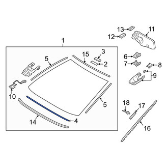 Toyota OE - Lower Windshield Seal