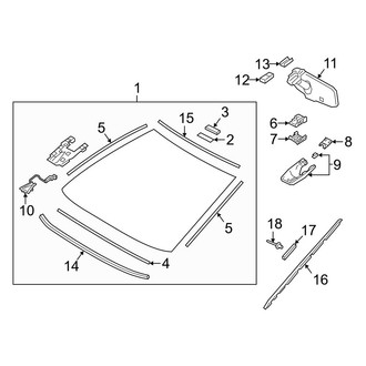 Toyota OE - Windshield - Glass