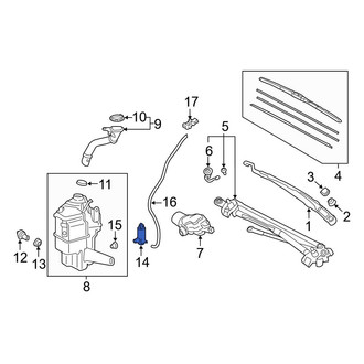 Toyota OE - Windshield Washer Pump