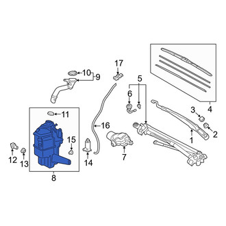 Toyota OE - Washer Fluid Reservoir
