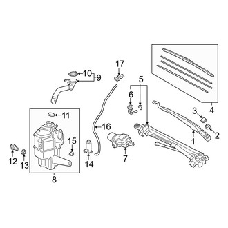 Toyota OE - Windshield - Wiper & Washer Components