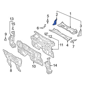 Toyota OE - Front Right Cowl Side Panel
