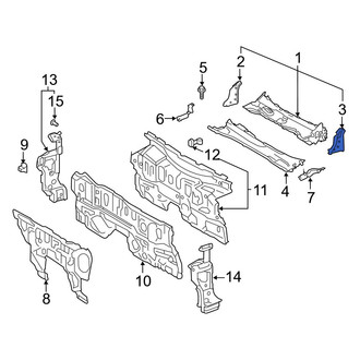 Toyota OE - Front Left Cowl Side Panel