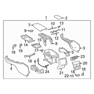Toyota OE - Center Console (Console Assembly & Components)