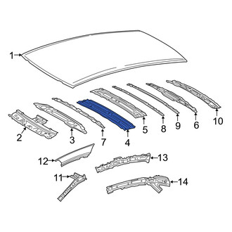 Toyota OE - Center Front Roof Panel Reinforcement