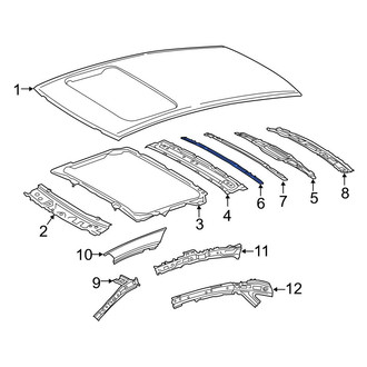 Toyota OE - Center Roof Bow