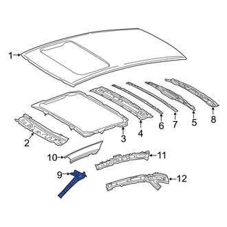 Toyota OE - Left Inner Roof Side Rail