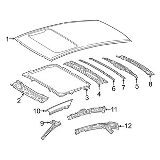 Toyota OE - Roof & Components (With Sunroof)
