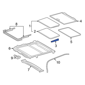 Toyota OE - Sunroof Molding
