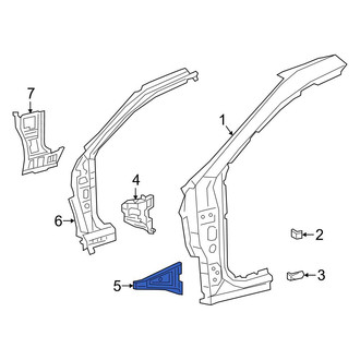 Toyota OE - Right Cowl Grille Panel Bracket