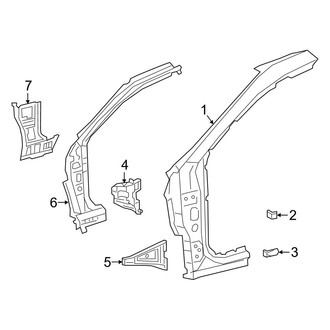 Toyota OE - Pillars, Rocker & Floor - Hinge Pillar