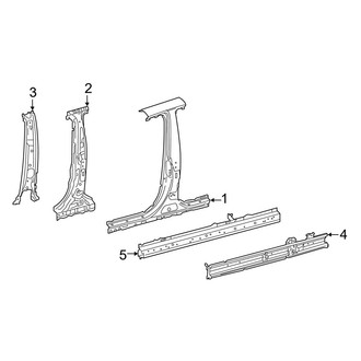 Toyota OE - Pillars, Rocker & Floor - Center Pillar & Rocker