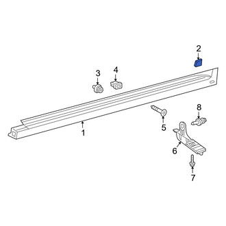Toyota OE - Front Rocker Panel Molding Insulator