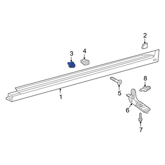 Toyota OE - Rocker Panel Molding Clip