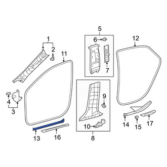 Toyota OE - Front Left Door Sill Plate