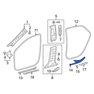 Toyota OE - Front Left Door Sill Plate