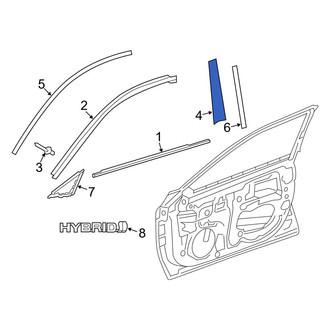 Toyota OE - Front Left Door Applique