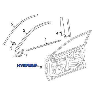 Toyota OE - Front Right Door Emblem