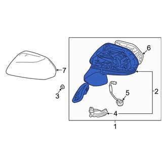 Toyota OE - Front Right Door Mirror