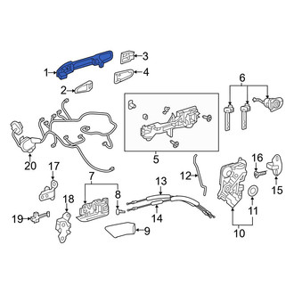 Toyota OE - Rear Outer Exterior Door Handle