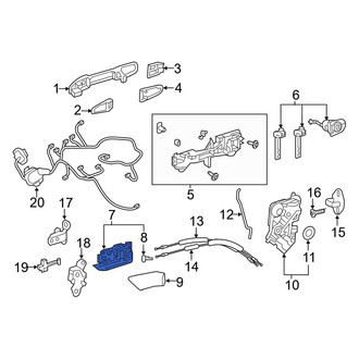 Toyota OE - Front Left Inner Interior Door Handle