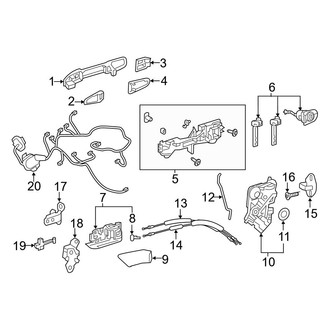 Toyota OE - Front Door - Lock & Hardware