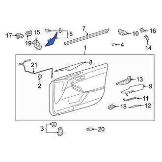 Toyota OE - Front Right Door Mirror Trim Ring