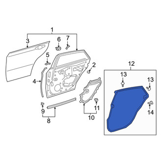Toyota OE - Rear Left Door Seal