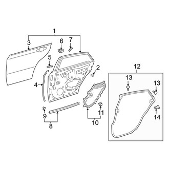 Toyota OE - Rear Door - Door & Components