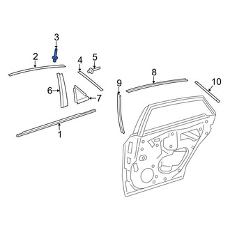 Toyota OE - Door Reveal Molding Rivet