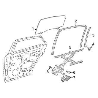 Toyota OE - Rear Door - Glass & Hardware