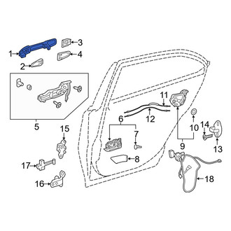 Toyota OE - Rear Outer Exterior Door Handle