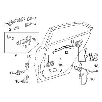 Toyota OE - Rear Door - Lock & Hardware