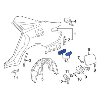 Toyota OE - Rear Quarter Panel Vent