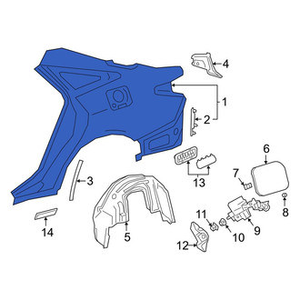Toyota OE - Rear Left Outer Quarter Panel