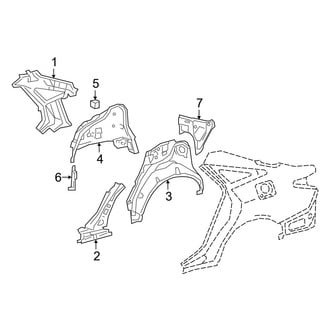 Toyota OE - Quarter Panel - Inner Structure